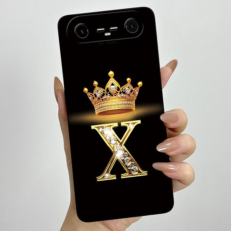 Fodral För Tecno Pova Slim 5G Spark Slim 4G KM9 KM7k Telefonfodral Krona Bokstav Stötsäkert Mjukt Anti-fall Skydd För Tecno Spark Slim
