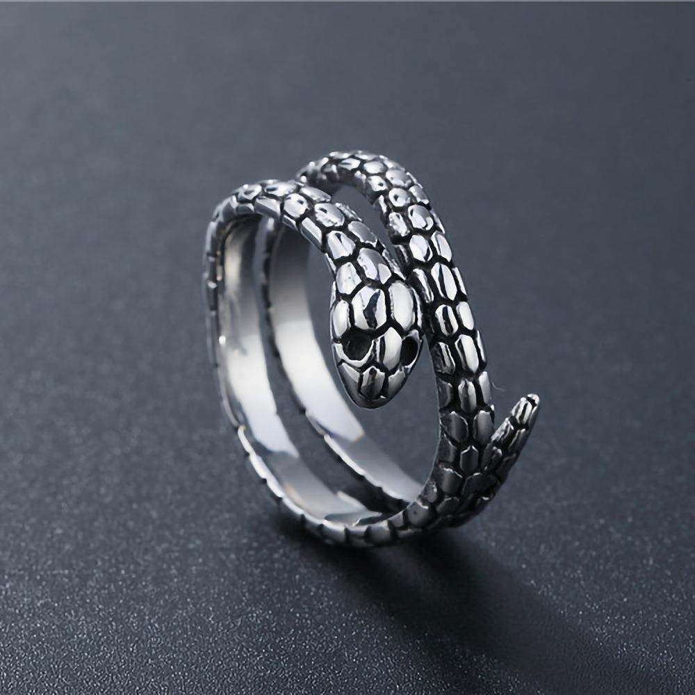 Ring Jewelry Retro Personalized Snake Python Men's and Women's Metal Rings