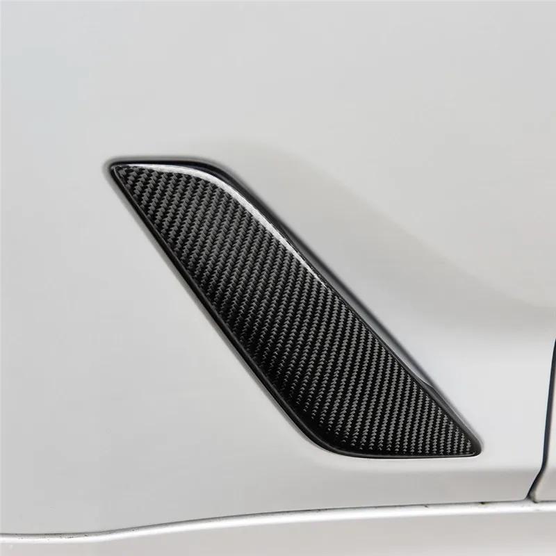 fit For BMW G30 5 Series Carbon Fiber Shark Gills Side Vent Sticker Car-styling Car Front Fender Side Air Vent Cover Accessories