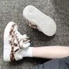 Thick Tongue Leopard Print Bread Shoes Women's 2025 New Popular Student Board Shoes Casual Shoes Ins Trendy Sports Shoes
