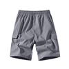 Men's Summer Loose Outdoor Sports Multi-Pocket Cargo Shorts Casual Pants Quarter Pants