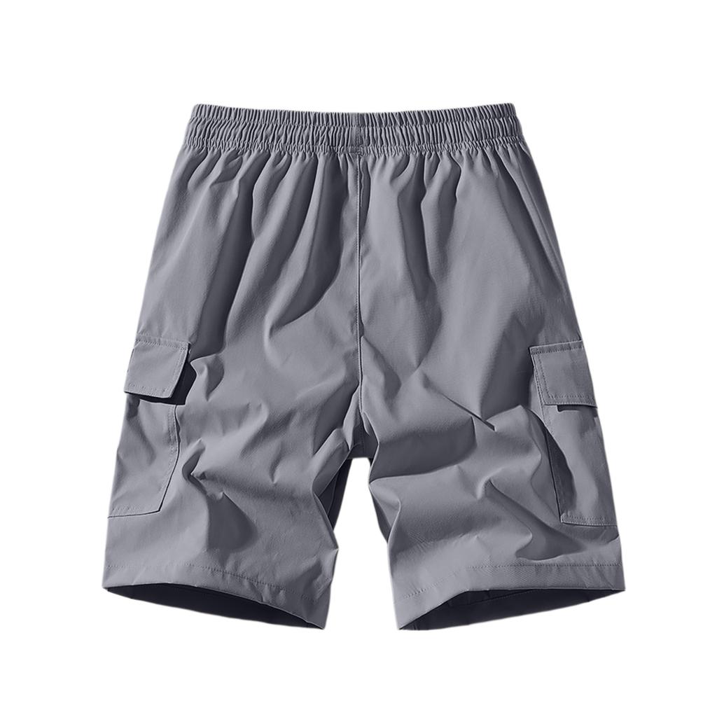 Men's Summer Loose Outdoor Sports Multi-Pocket Cargo Shorts Casual Pants Quarter Pants