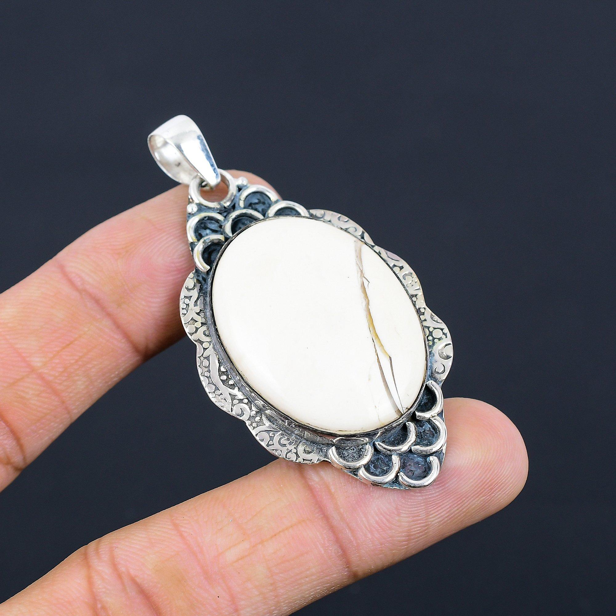 

Brecciated Mookaite Gemstone 925 Sterling Silver Wedding Birthday Trendy Pendant