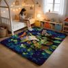 Floor Mat Soft Flannel Rug Non Slip Absorbent Mat for Bathroom Bedroom Home Decor Anime N Ninja T Turtles