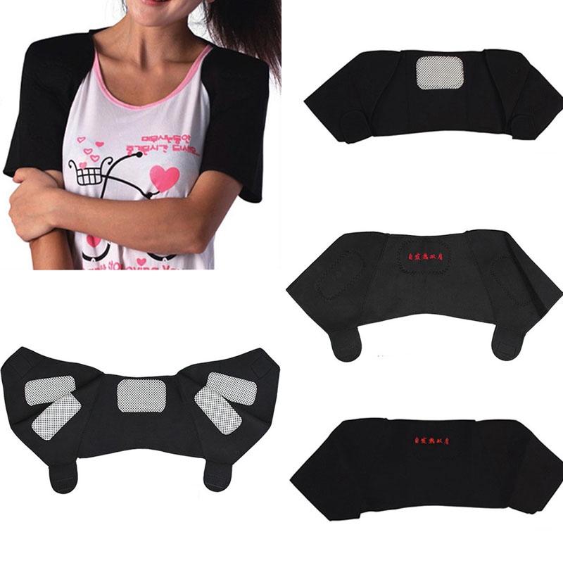 Self Therapy Heating Magnetic Tourmaline Back Support Belt Shoulder Protector