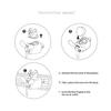 Automotive Air Outlet Flying Bear Piloting Freshener Holder Interior Trims