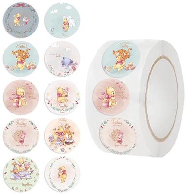 Winnie the Pooh Cartoon Character Waterproof Self-Adhesive Sealing Stickers, 500 Sheets