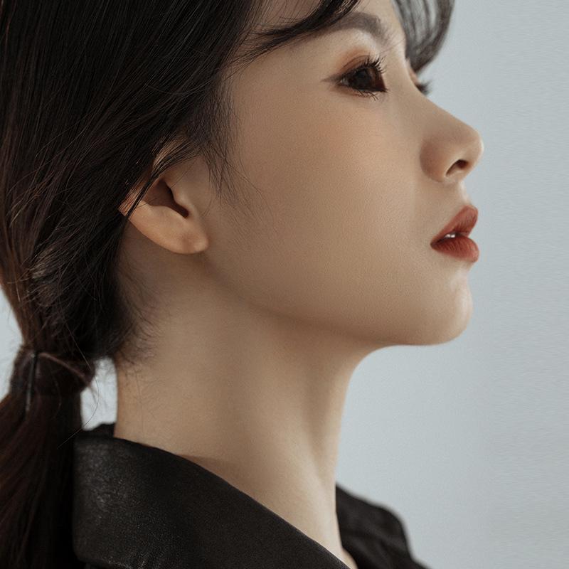 2024 Trendy Heart-Shaped Sterling Silver Earrings – Hollow Design, Chic & Elegant, Cold Style Ear Buckles