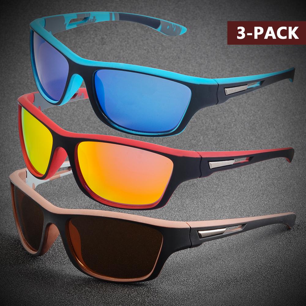 

3 шт. в упаковке, модные солнцезащитные очки для велоспорта, для мужчин и женщин, для спорта на открытом воздухе, винтажные солнцезащитные очки для путешествий, вождения, кемпинга, очки UV400 other