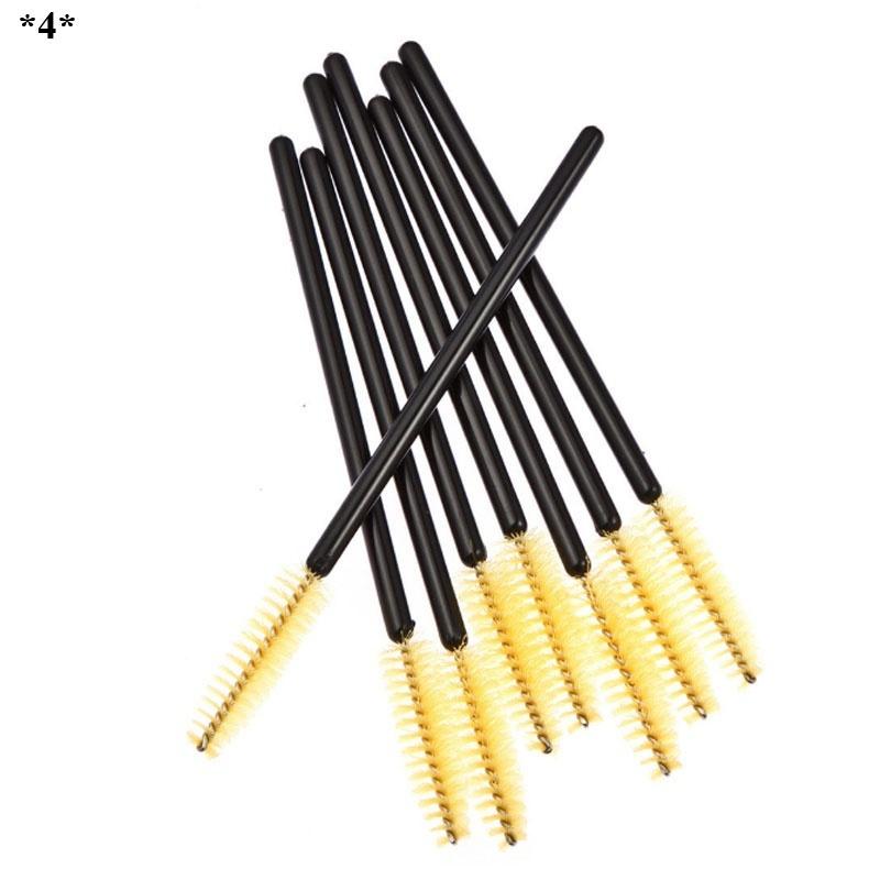 50 Pcs Disposable Eyelash Brush Mascara Wands Applicator Wand Brushes Eyelash Comb Travel Makeup Too