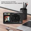 80MP Travel Camera 5K Double Screen Operation 18X Digital Zooming Function WiFi Connectivity Builts in Flashing
