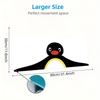 Penguin Silhouette Art Large Size Mouse Pad Large Gaming Table Cushion Nonslip Laptop Tablet Big Mousepad Xxl Mat Mini Pc Playmat With Lock Edge