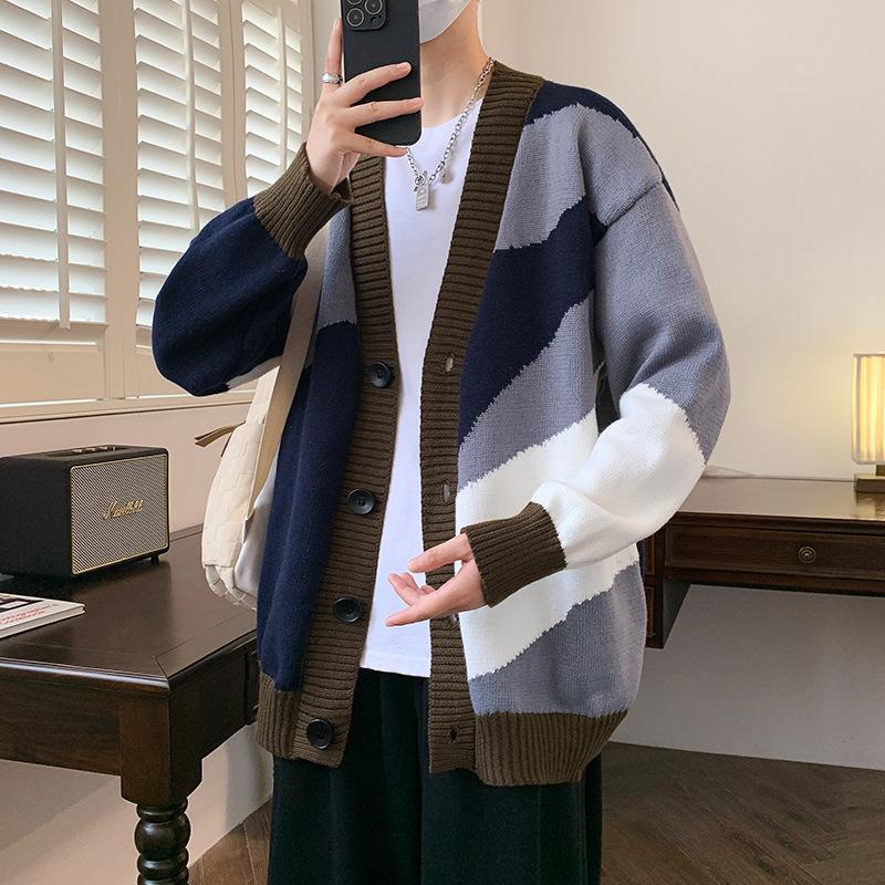 Новые осенние и зимние свитера кардиганы модные мужские куртки модная мужская одежда 2XL 3564₽