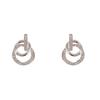 Fashion Minimalist Metal Round Twisted Dangle Earrings For Women