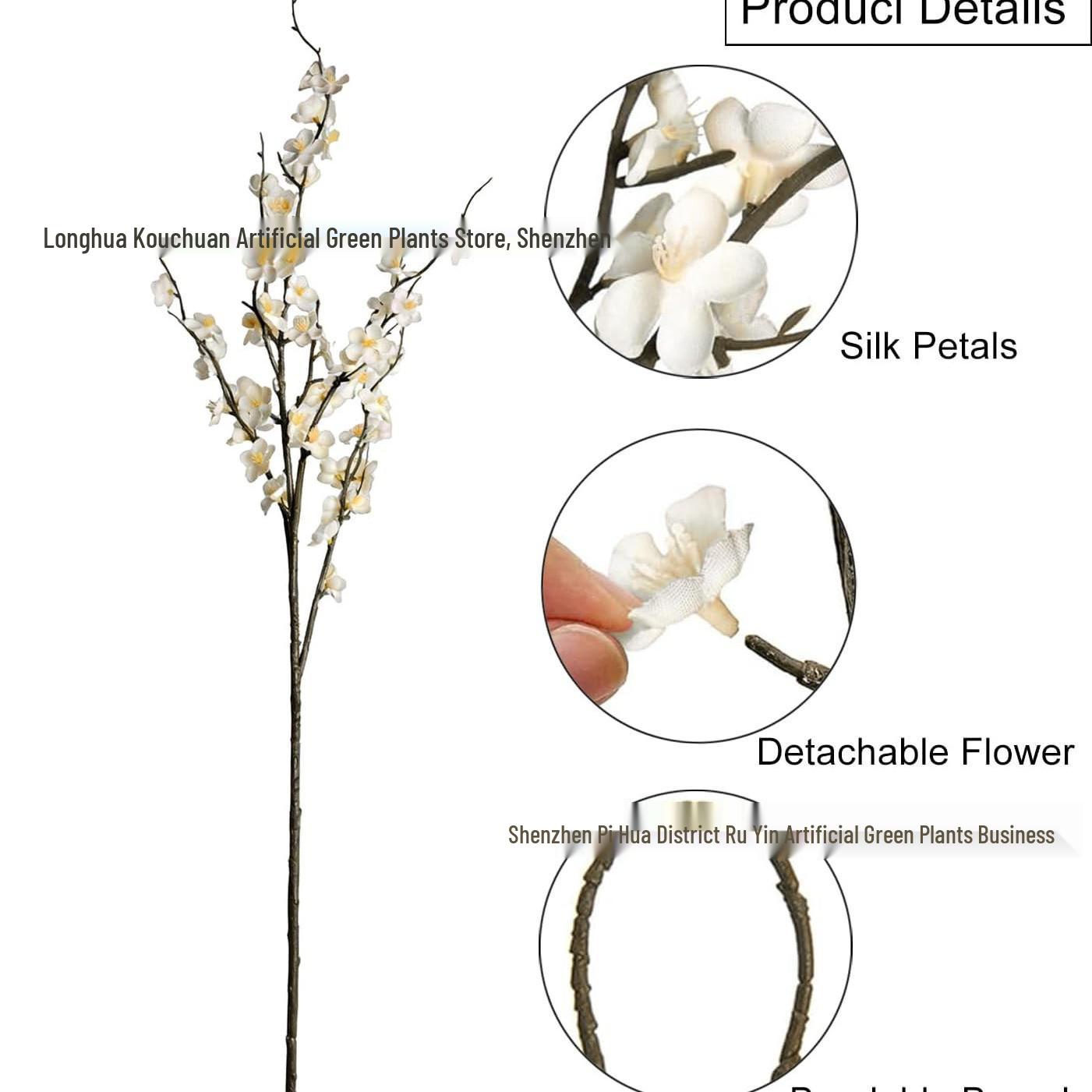 Artificial Cherry Blossom Silk Flower Arrangement