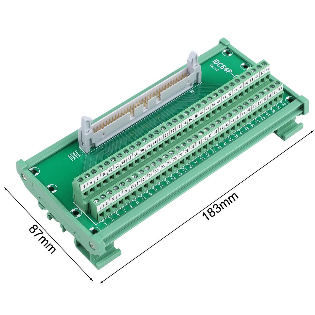 For industrial IDC64P C Type Connector Terminal Block 64 Pin with Shell Compatible with Various Control Systems