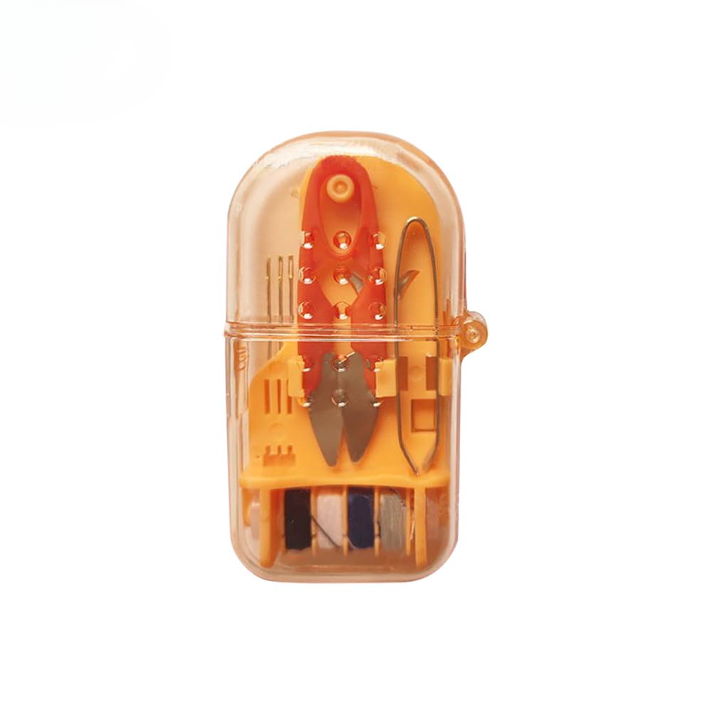 1Set Mini Portable Travel Sewing Kit Home Sewing Thread Needle Embroidery Stitching Thimble Storage Box Handwork Tool DIY Craft