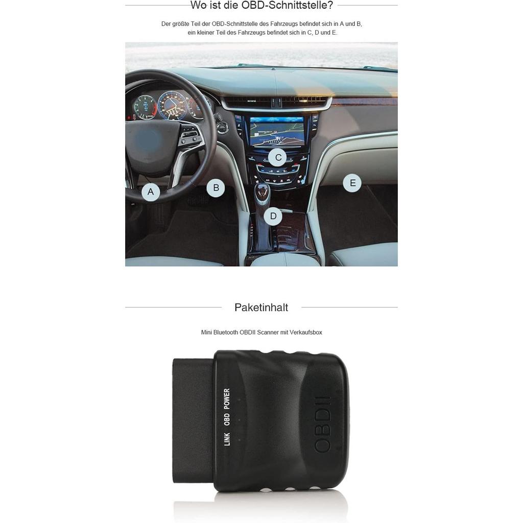 Mini V1.5 Car Wireless Diagnostic Devices Mini Bluetooth OBD2 Scanner Tool Torque Tool for IPhone IOS Android Windows