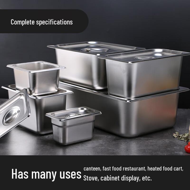 LIJIA FITMENT LJ304 Stainless Steel GN Food Pan with Lid