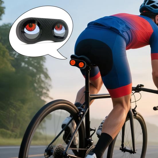 Demon Eyes Bicycle Tail Light Programmable IP65 Waterproof USB Rechargeable MTB Road Mountain Bike Night Riding Warning Rear Lamp