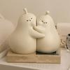 2pcs Cute Book Holder Creative Pear Decorative Bookends Crafts Hug Pear Book Stand  Birthday