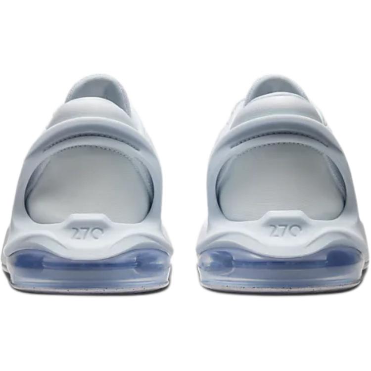Nike Air Max 270 Go Ps Comfortable Simple Shock Absorption Breathable Durable Low Top Running Shoes Kids Sneaker White Blue DV1969-106