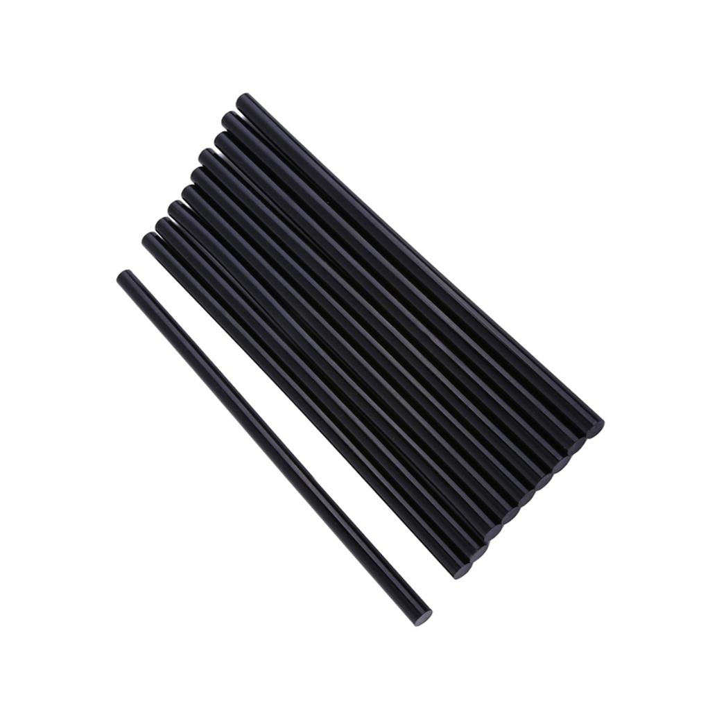 10Pcs black 7mm Celsius 11mm Hot Melt Glue Sticks For Electric Glue      Stick(7mm*200mm)
