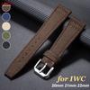 Nylonový plátěný řemínek k hodinkám 20mm 21mm 22mm Pásek pro IWC Pilot Vodotěsný Sportovní náramek Hovězí kůže Zápěstní pásek Pánský Dámský Náramek