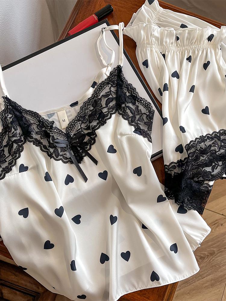 

Silk Women s Camisole Pajama Set - Sexy Summer-Style, Thin and Tempting, Wearable Indoors or Out M