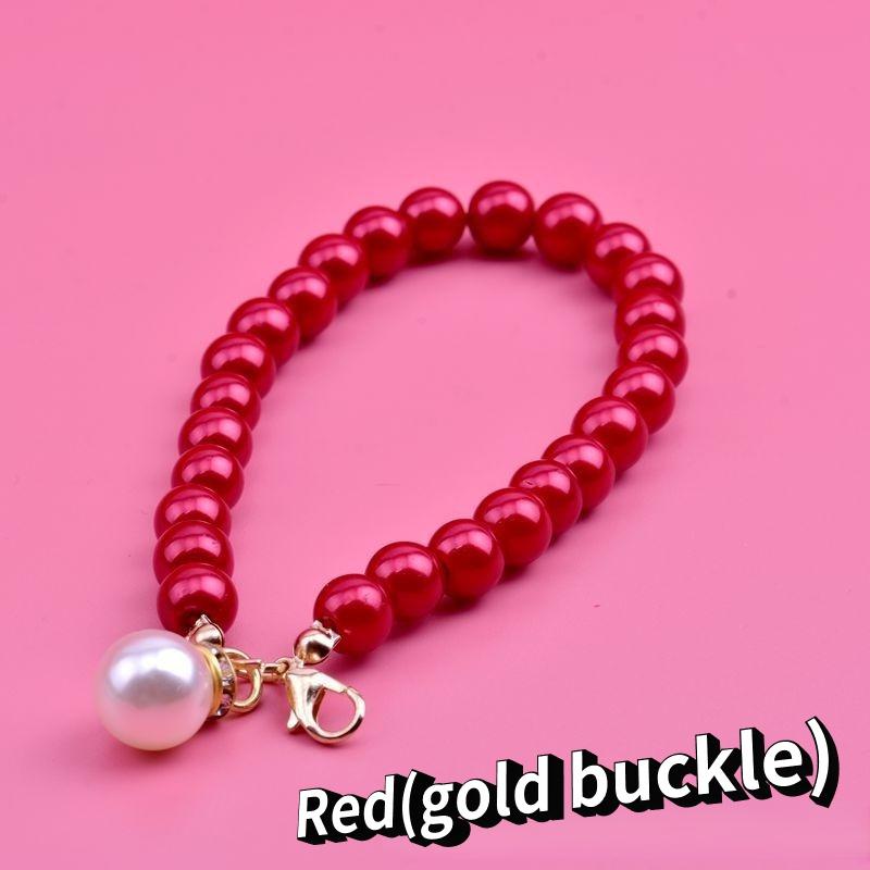 Короткая цепочка с имитацией жемчуга — фото 10