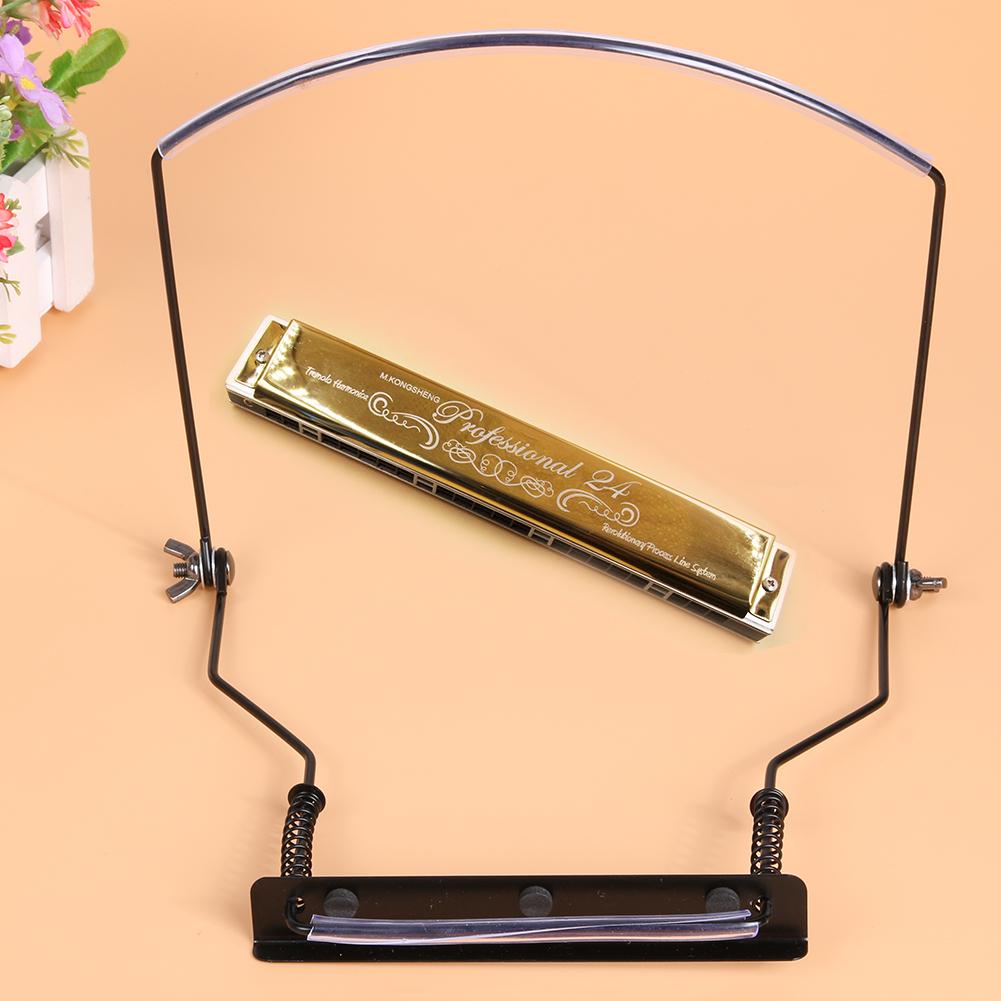 Hanging Neck Harmonica Multi-Purpose Clip Portable Musical Harp Stands Special for 10 Holes Gifts Musical Instrument Accessories