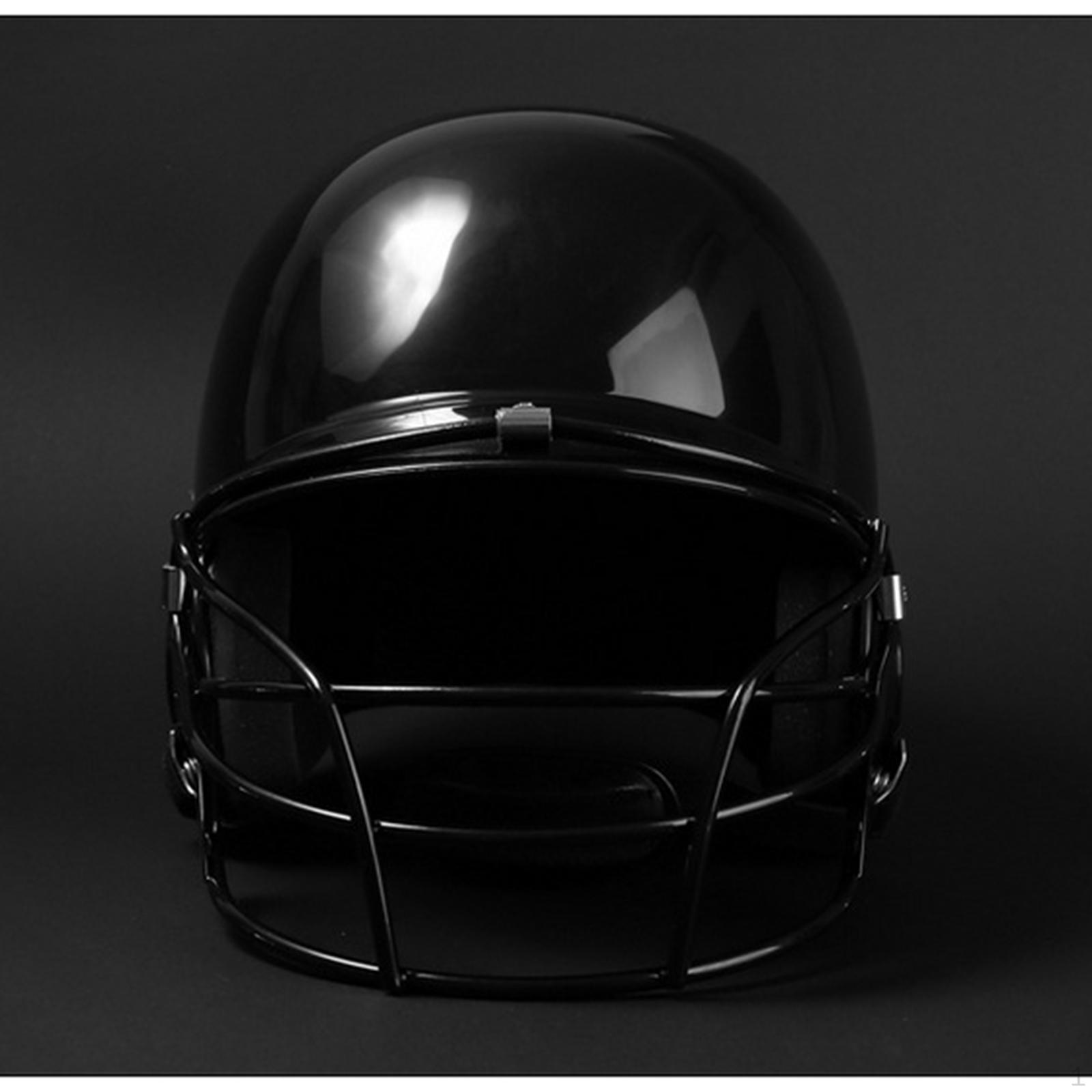 

Захисник для шолома для бігуна з маскою для обличчя для дорослих Спорт Софтбол Фастпітч Дихаючий чорний