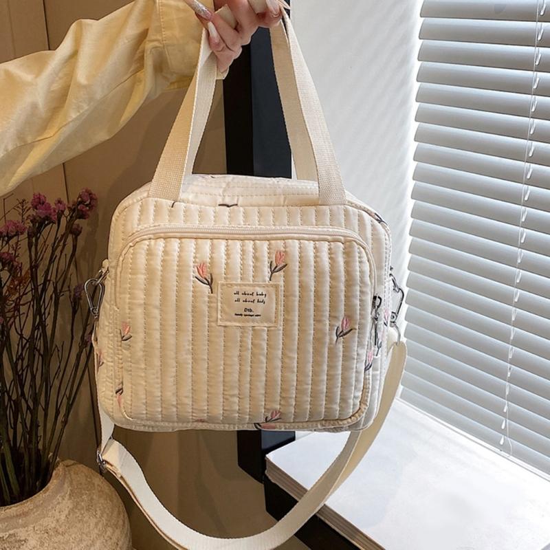 Windeltasche mit hübschem Aufdruck, Baby-Windeltasche mit exquisiter Stickerei, leicht zu reinigen, Feuchttücher für Säuglinge, Windel-Organizer-Beutel