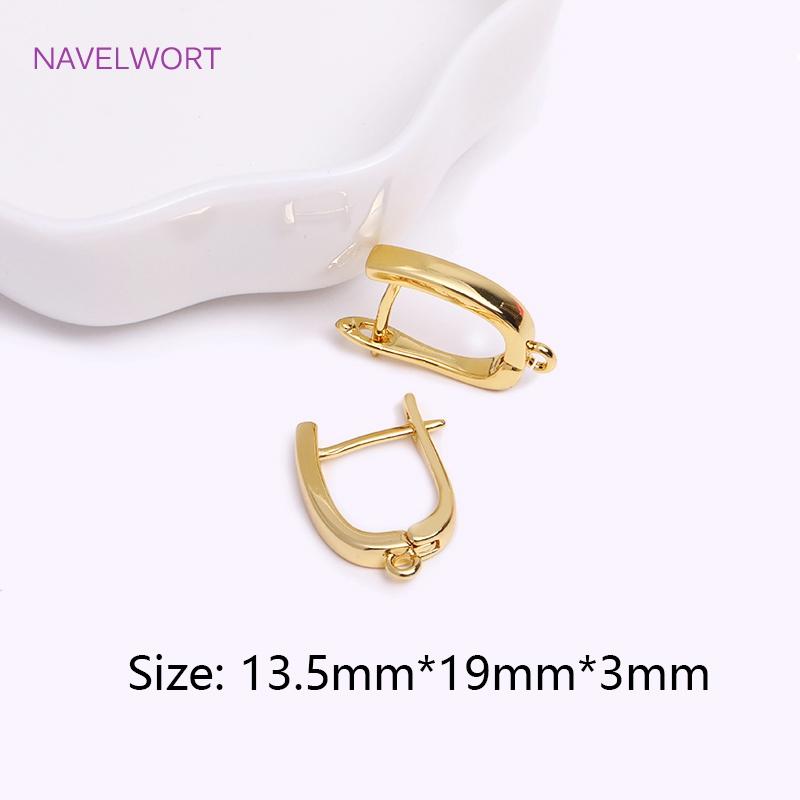 

Earring Accessories Making Supplies,Brass Inlaid Zircon Earring Hooks Hoop Earring Clasp Findings,DIY Jewelry And Accessories 2 pieces