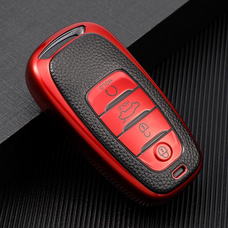 Car Key Case: Compatible with Hongqi H5, H9, E-HS9, H7, E-QM5 & HS5 Models