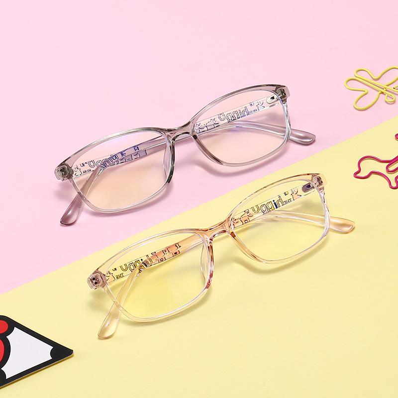 

Детские милые модные очки, блокирующие синий свет, с гибкой оправой TR90 L033 прозрачный/розовый