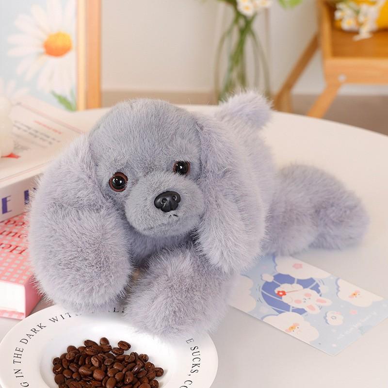 Fluffy Plush Dog with Big Ears, Cuddly Stuffed Animal Toy for Kids, Soft Comfort Companion, Cute Puppy Gift for Girls Birthday