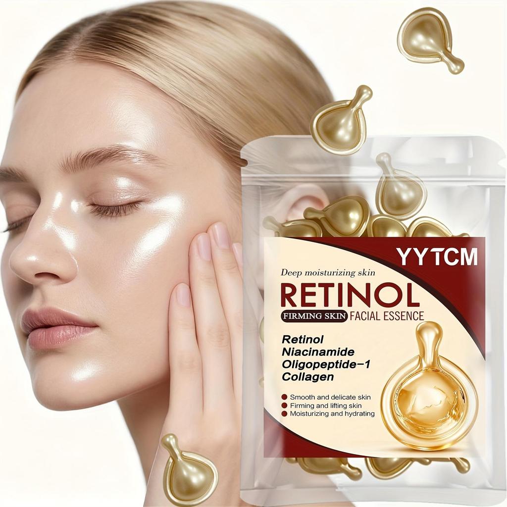 Retinol Firming Facial Moisturizing and Moisturizing essence Capsule, deep moisturizing (0.5gx30 capsules)/bag -1 bag
