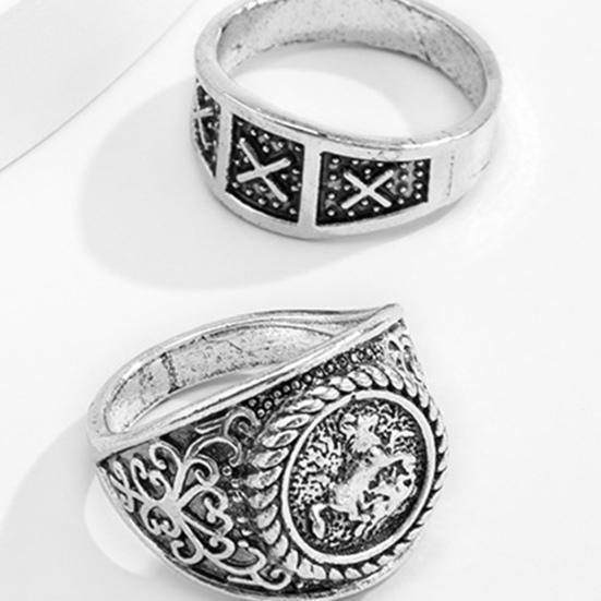 Κομψά δαχτυλίδια με κότσι με επιμετάλλωση Cool Dress Up