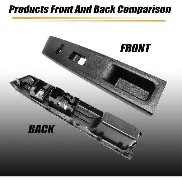 XQSMWF 74231-52650-C0 Prawy Przedni Panel Górny Podłokietnika Ramka Przycisku Szyby Drzwi Samochodowych Wykończenie Kompatybilna z Toyota Yaris L LE SE 2012 2013 2014