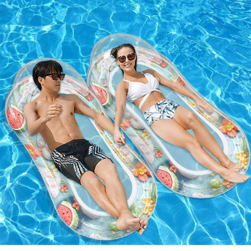 Swimming Pool Inflatable Floating Bed Summer Water Air Cushion
