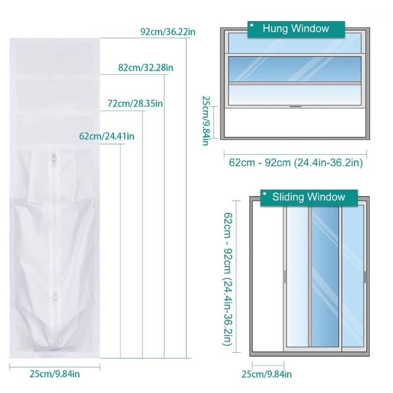 Energy Saving Window Seal Flexible Cloth Sealing Cloth Air Lock Window Seal Polyester Texture for Bedroom Window