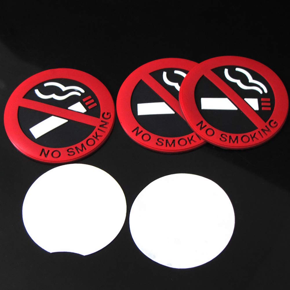 5 Stück Nichtraucher Autoaufkleber, Nichtraucher Autoaufkleber, Nichtraucher-Schildaufkleber