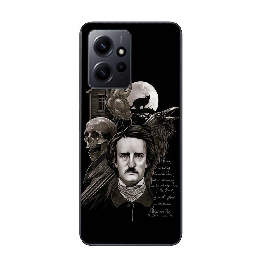 Edgar Allan Poe Phone Case For Redmi 12 13C 12C 15C 9 10 10C Note 13 Pro Plus 14 15 Pro 9T 9C 9A TPU Soft Cover Clear Cell Cases