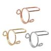 Set of 10 Open Nail Rings Elegant Fingertips Statement Jewelry Copper Material