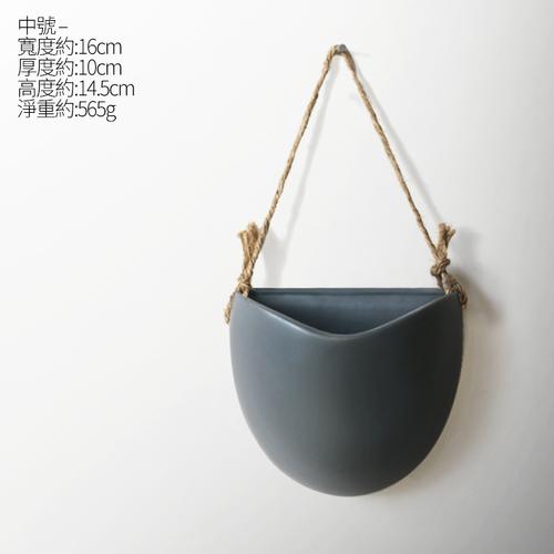 Nordic ceramic flower pendant decoration creative wall hanging hydroponic simple hanging basket hanging wall flower pot