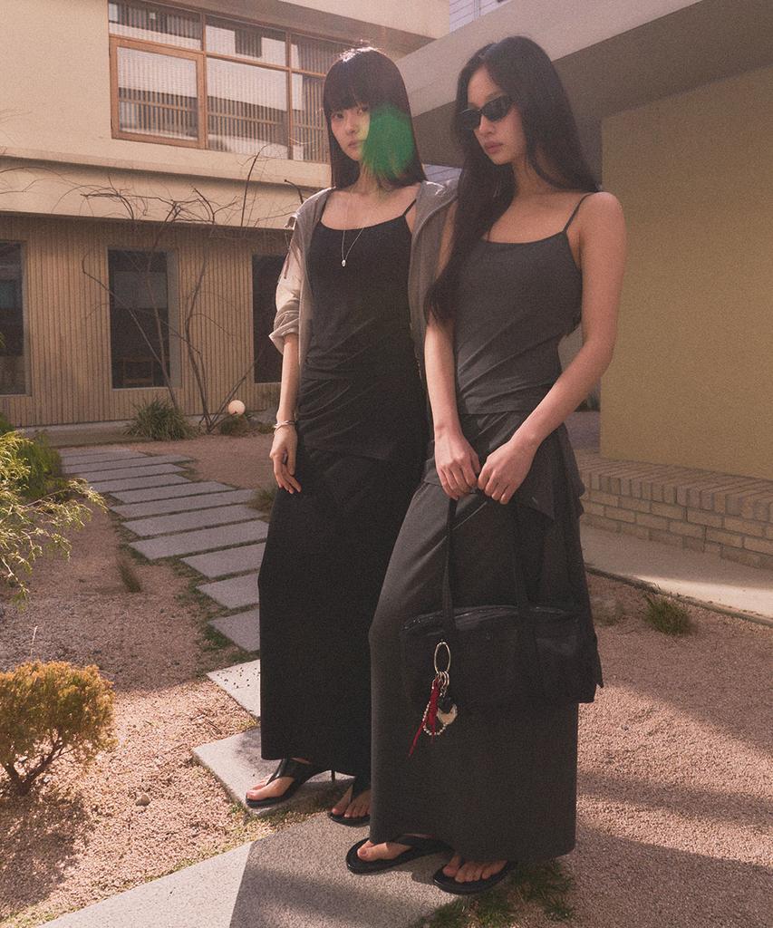 GENERALIDEA Backless Sleeveless With Built-In Cap [Charcoal] / Gf2Lts529