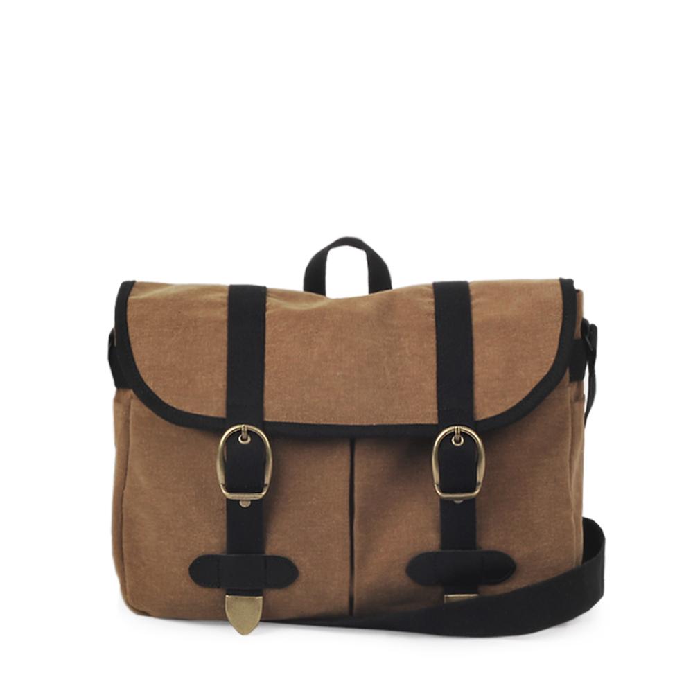 Monono Mailman Bag - Waxed Canvas ( Camel )
