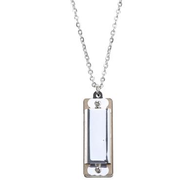 Harmonica Necklace Mini Harmonica 4 Hole 8 Tone Harmonica Portable Small Harmonica Necklace Pendant Harmonica for Kids