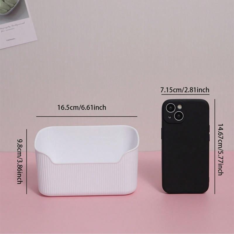 1pc-Bathroom Bedroom Desktop Storage Box, Used for Cosmetics, Lipstick, Perfume, Skin Care Products, Cosmetics Tray Box